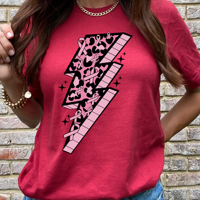 Pink Lightning Bolt 1 DTF Print