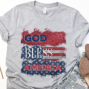 God Bless America DTF Print