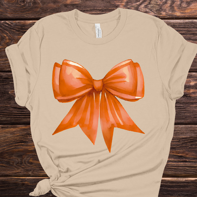 Orange Bow DTF Print