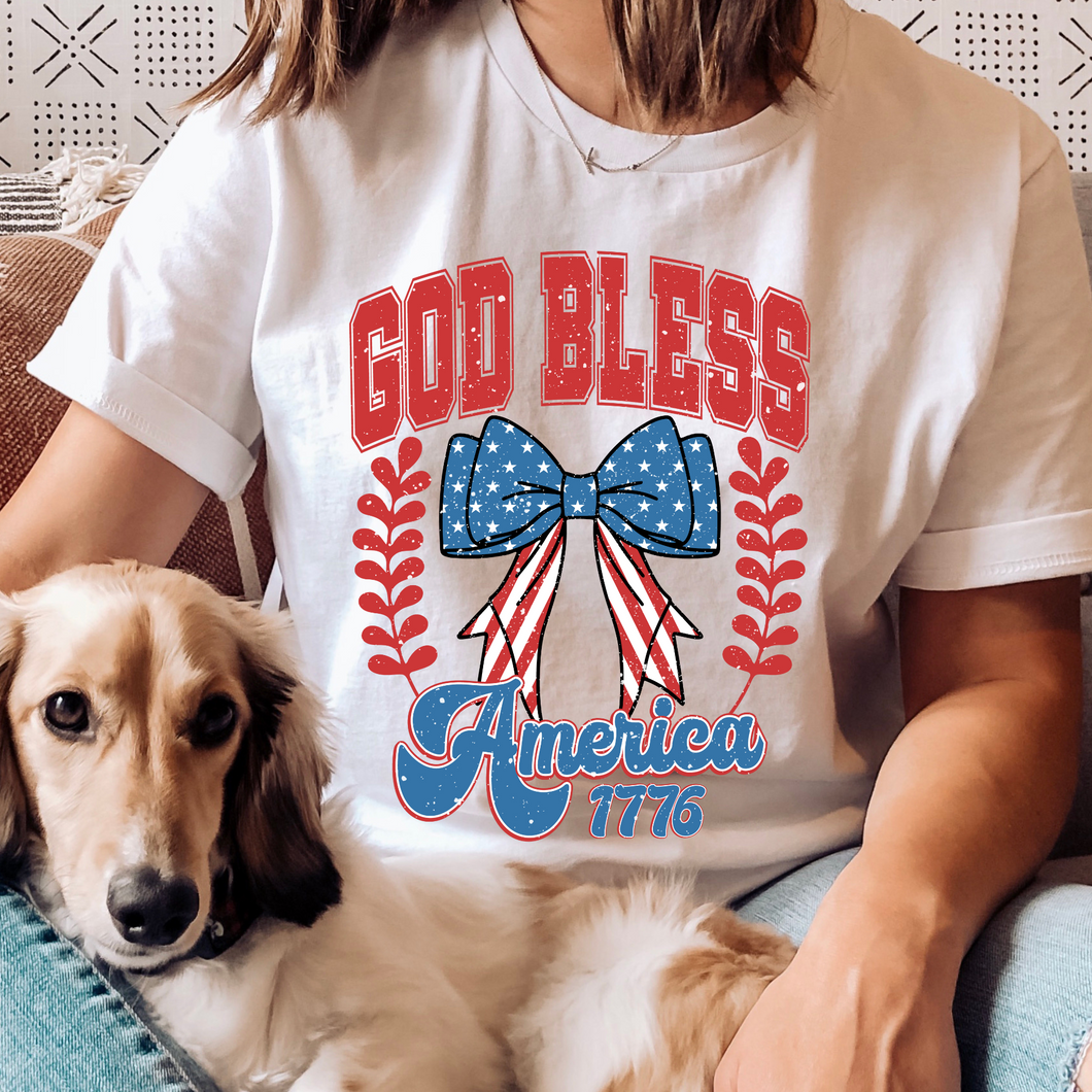 God Bless America DTF Print