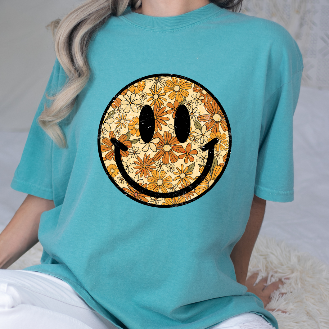 Fall Smiley DTF Print