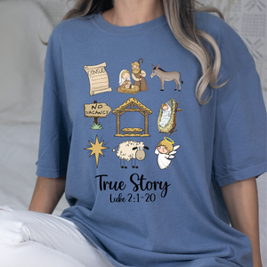 True Story Nativity DTF Print