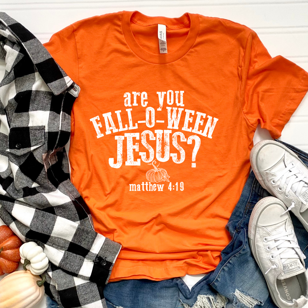 Fall-O-Ween Jesus DTF Print