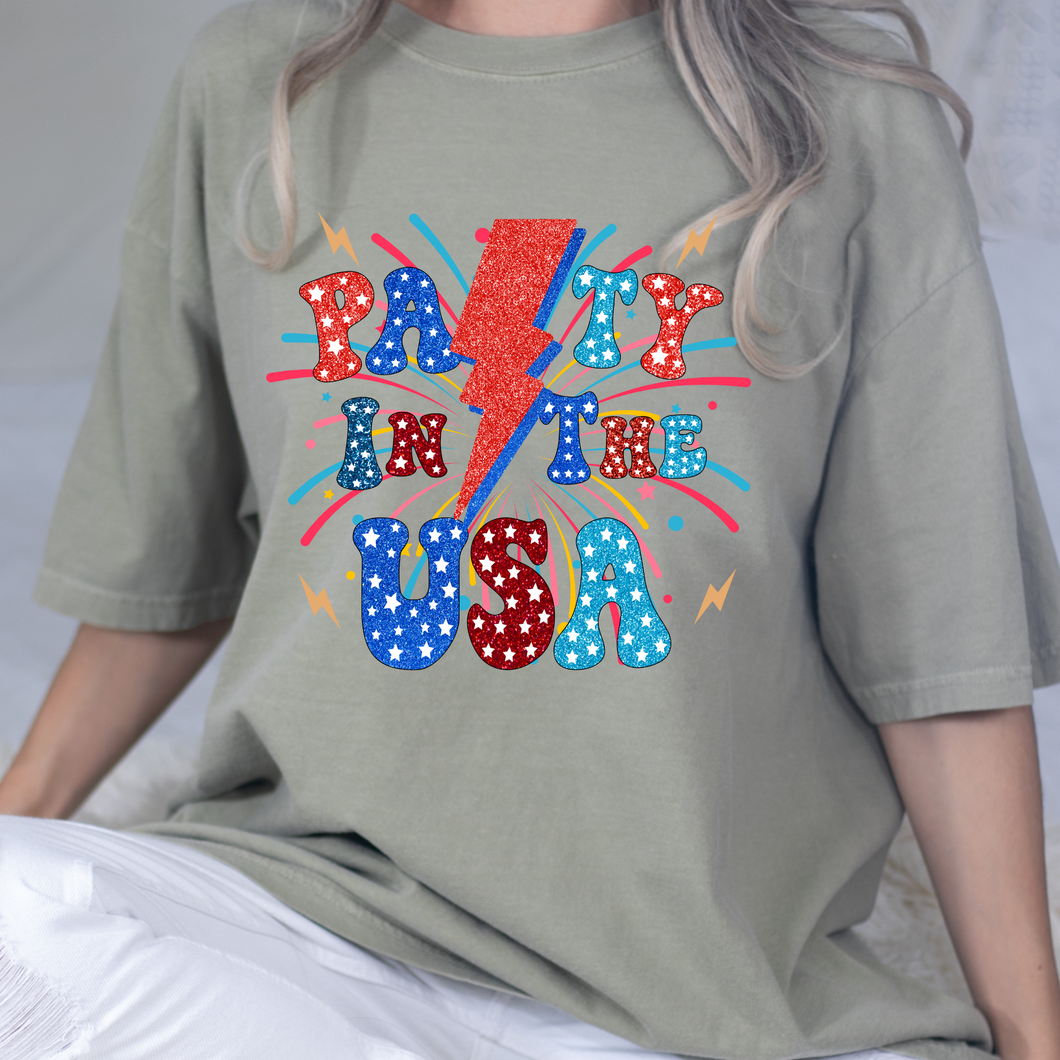 Patriotic Party DTF Print