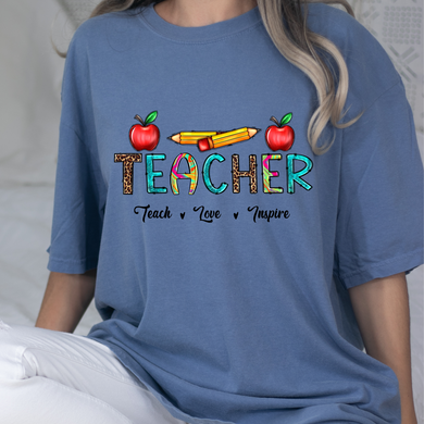 Teach Love Inspire 1 DTF Print