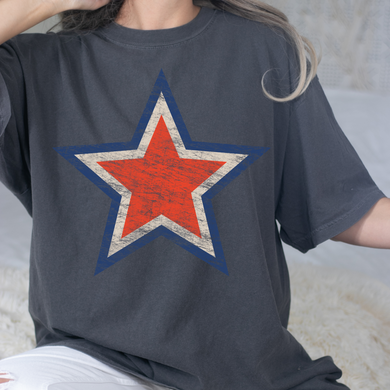 Patriotic Star DTF Print