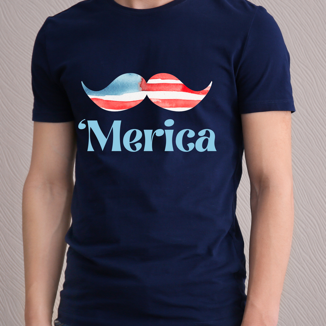 ‘Merica Watercolor DTF Print