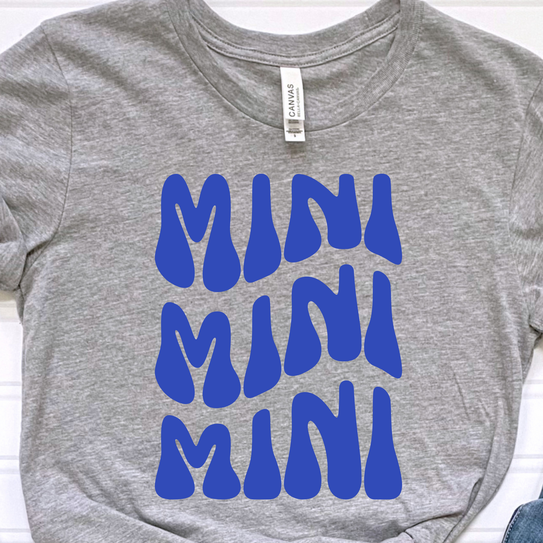 Mini in Blue DTF Print