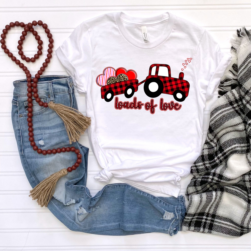 Loads of Love Plaid DTF Print