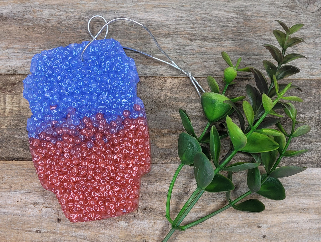 Red and Blue Ombre Loaded Tea Car Freshies