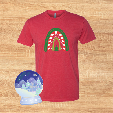 Christmas Rainbow DTF Print