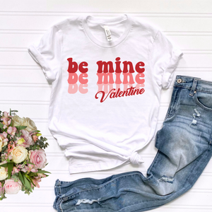 Be Mine Red DTF Print