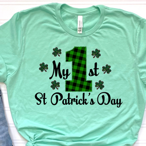 My First Saint Patrcks Day DTF Print