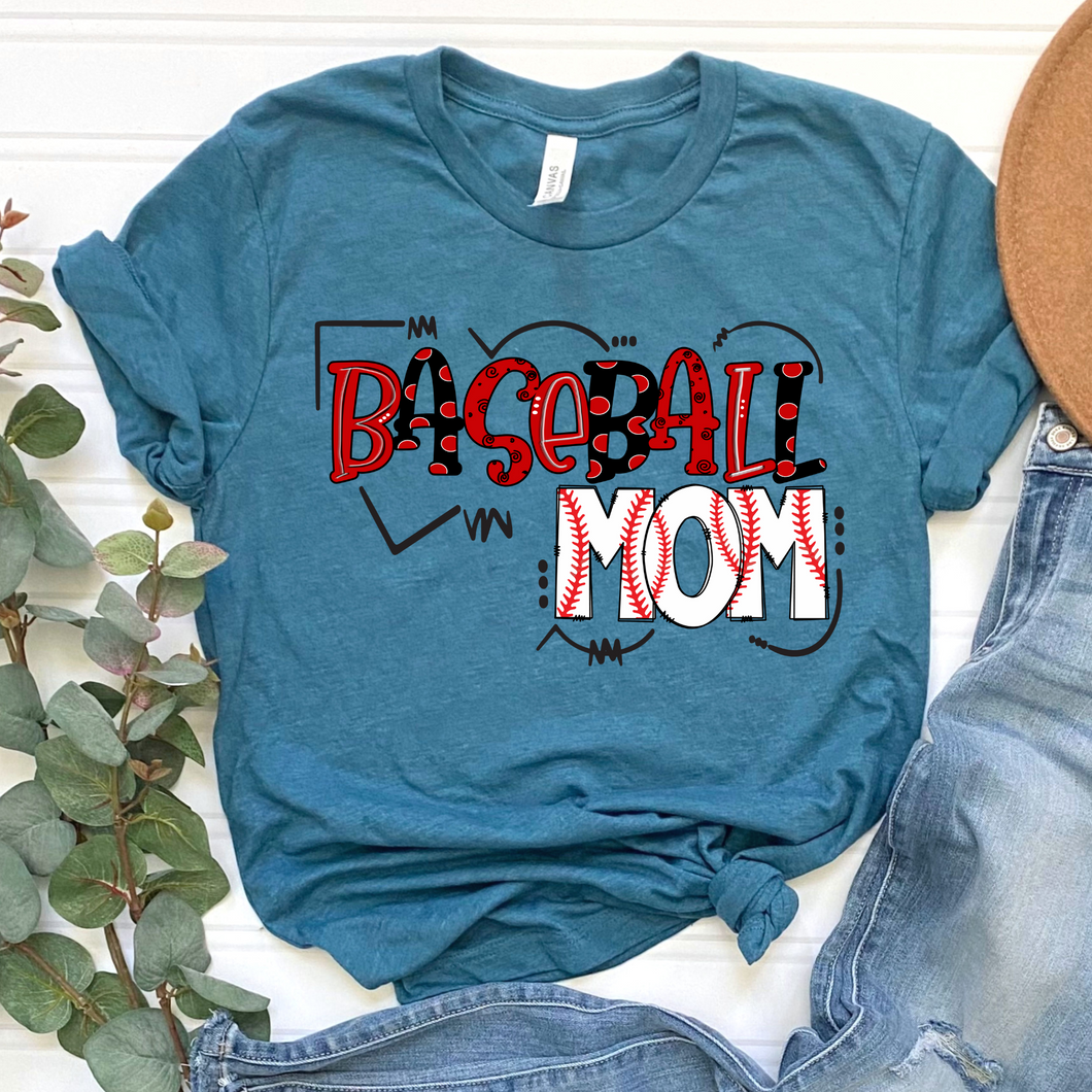 Baseball Mom DTF Print