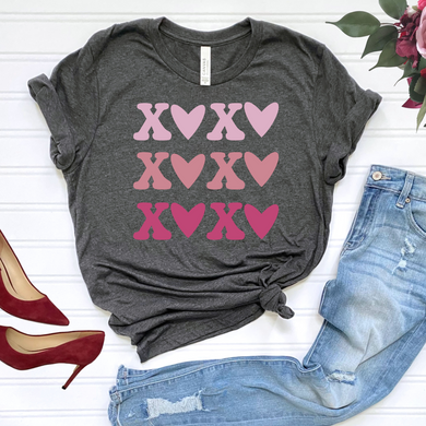 XOXO Heart DTF Print