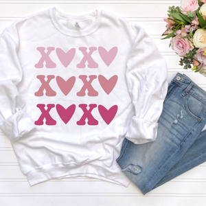 XOXO Heart DTF Print