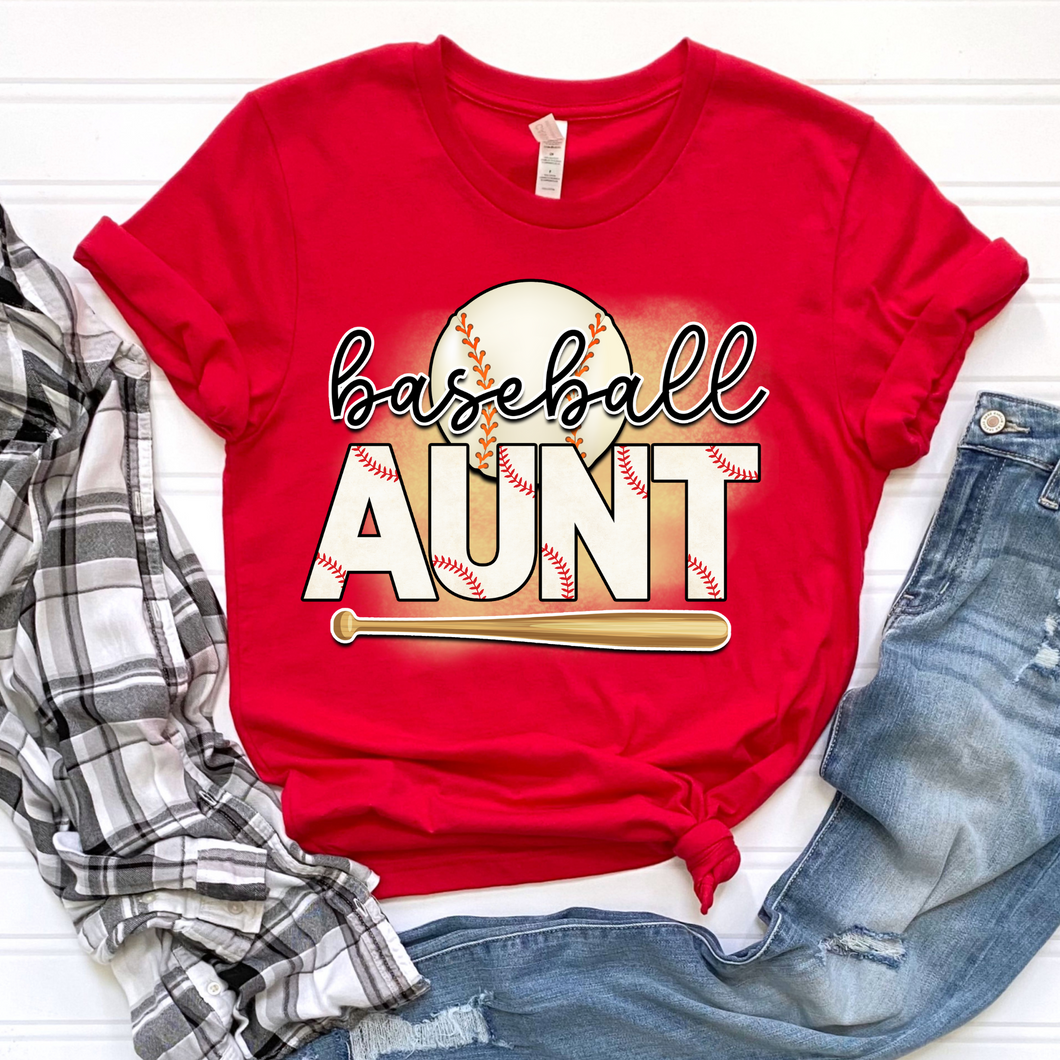 Baseball Aunt DTF Print