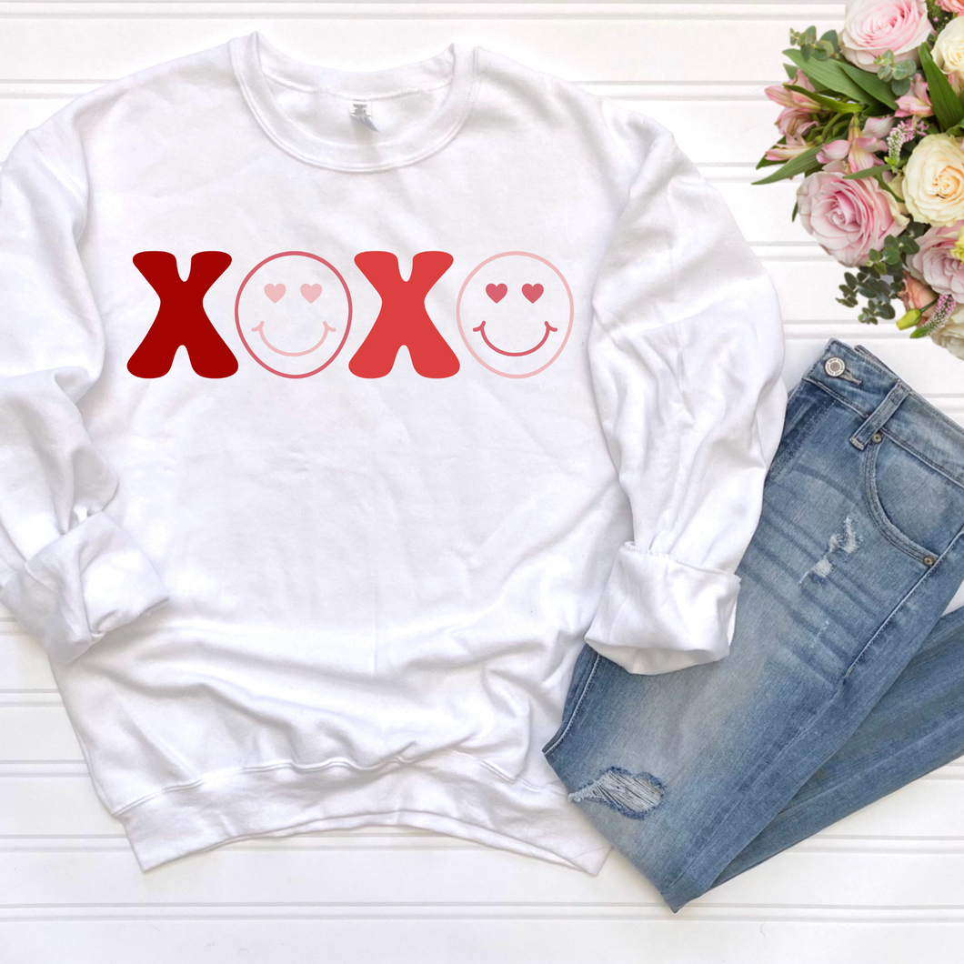 XOXO Smiley Face DTF Print