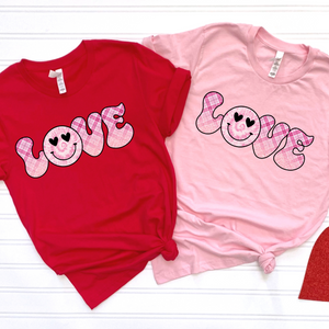 LOVE Smiley Face DTF Print