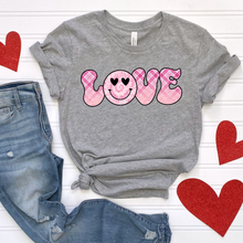 Load image into Gallery viewer, LOVE Smiley Face DTF Print