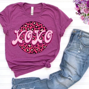 XOXO Circle DTF Print