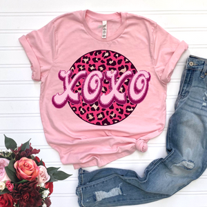 XOXO Circle DTF Print