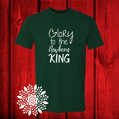 Glory to the Newborn King DTF Print
