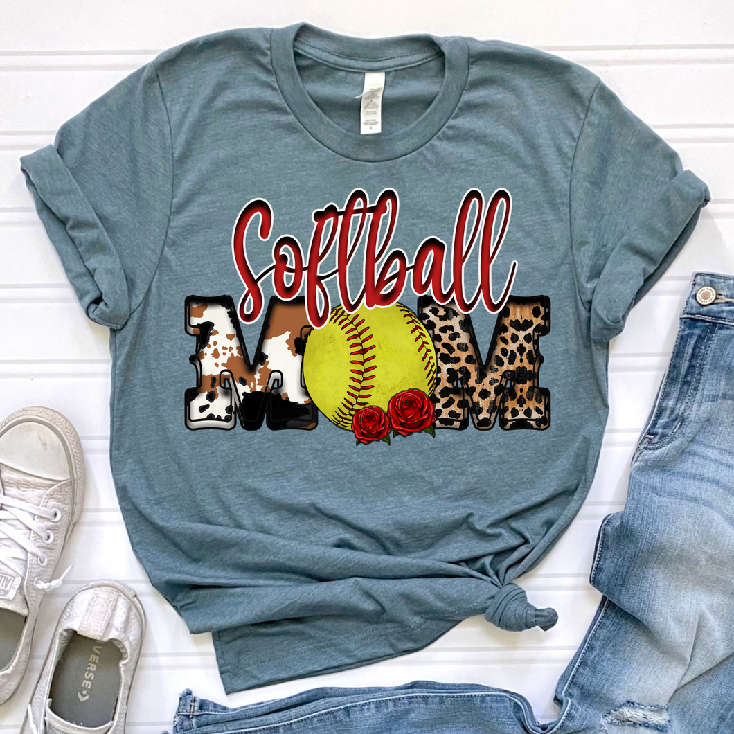 Softball Mom DTF Print