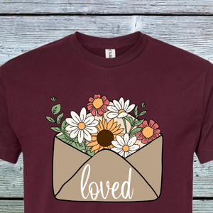 Loved Flowers DTF Print