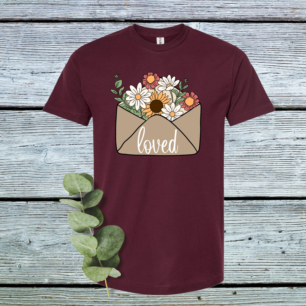 Loved Flowers DTF Print