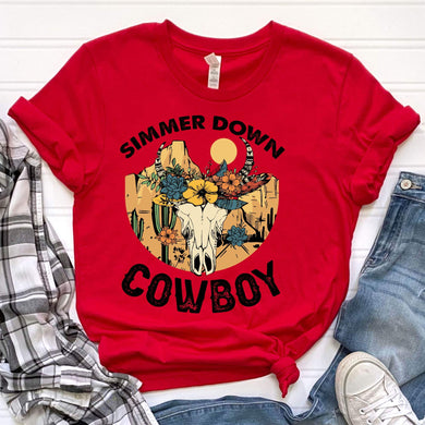 Simmer Down Cowboy DTF Print